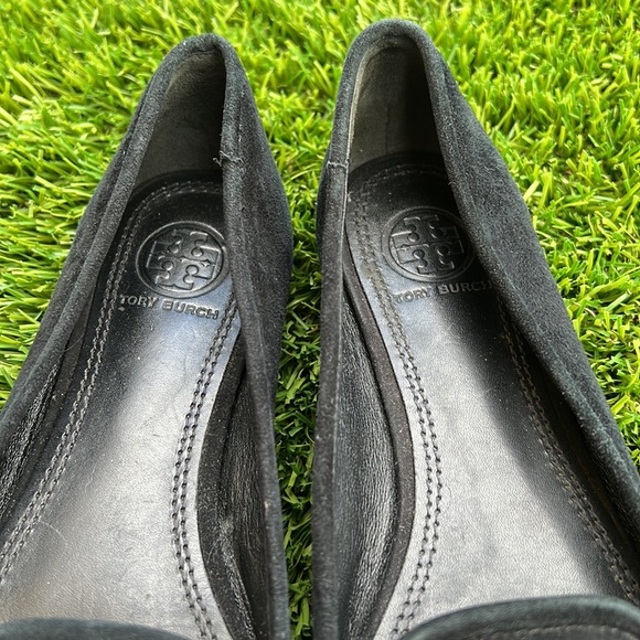 Tory Burch Asher Flat size 5 1/2 black suede loafers - Picture 8 of 13